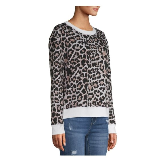 No Boundaries Juniors' Ladies Graphic Crewneck Fleece Soft Sweatshirt SZ Medium - Picture 4 of 5